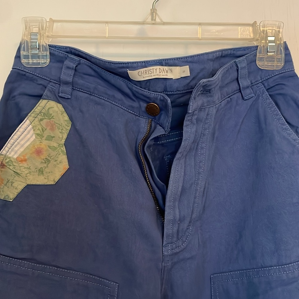 Christy Dawn Vibrant Blue Floral Trousers - Picture 6 of 11